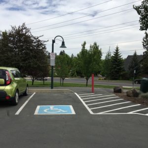 ADA parking at blakely park