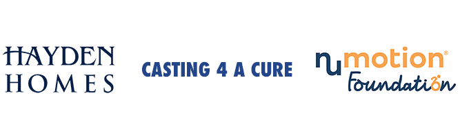Hayden Homes, NuMotion Foundation, Casting 4 a Cure logos
