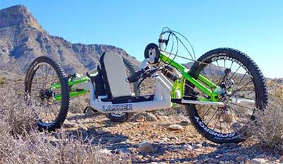 Lasher full suspension off road handcycle