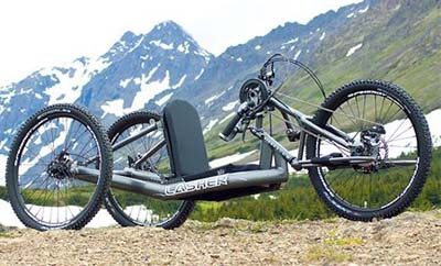 Lasher off road handcycle without suspension