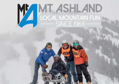 Adaptive skiers at Mt Ashland in 2020