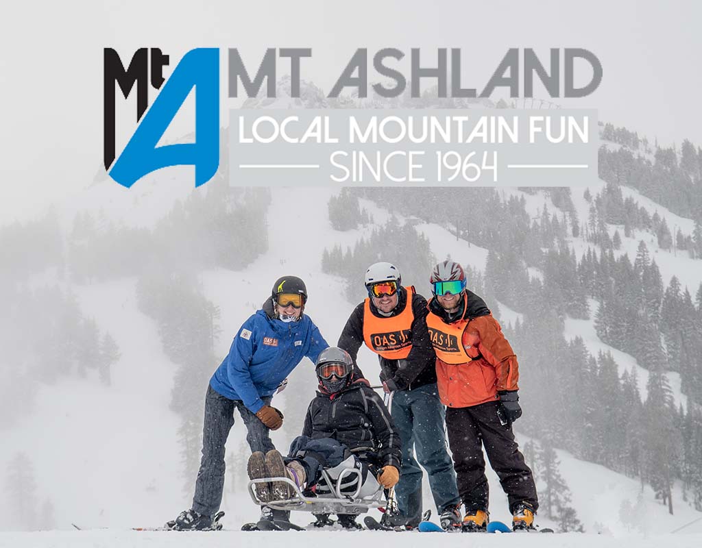 Adaptive skiers at Mt Ashland in 2020