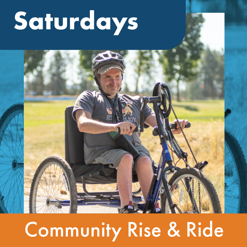 Saturdays, community rise & ride
