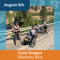August 8th Cycle Oregon Training ride