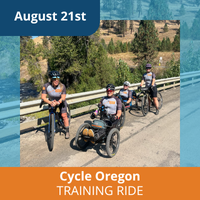 August 21st Cycle Oregon Training Ride
