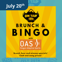 July 20th Brunch and Bingo at on tap. 11:30 am
