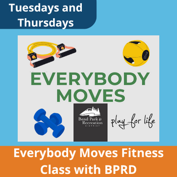 tuesdays and thursdays everybody moves fitness class with BPRD