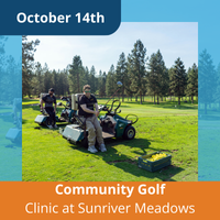 October 14th community golf clinic at sunriver meadows