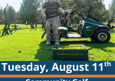 Tuesday, August 11th Community Golf at Awbrey Glen Golf Course