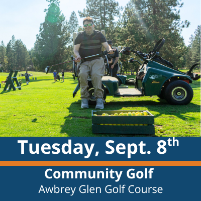 Tuesday, Sept. 8th Community Golf at Awbrey Glen Golf Course