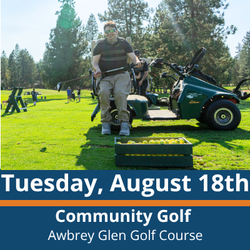 Tuesday, August 18th community golf at awbrey glen
