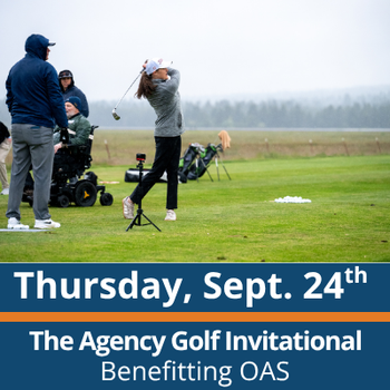 Thursday, Sept. 24th, The Agency Golf Invitational, benefitting O-A-S