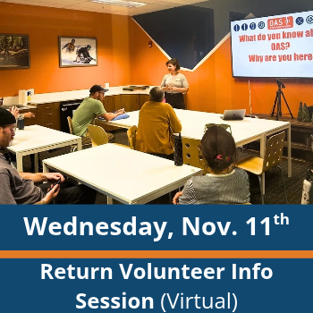 wednesday, nov. 11th return volunteer info session (virtual)